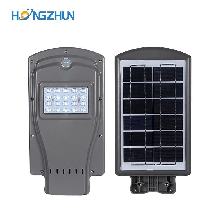 PIR sensor ABS plastic  solar street lamp design with 20w 40w 60 good prices