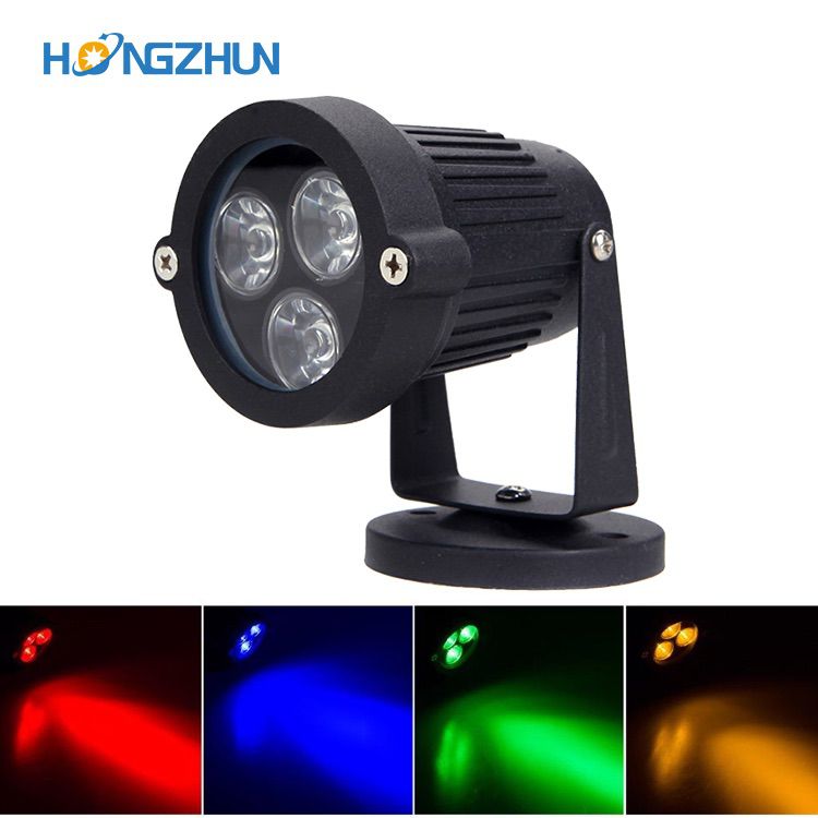 220V 110V Outdoor LED Garden Lawn Light 3W Landscape Lamp Spike Waterproof 12V Path Bulb Warm White Green Spot Lights