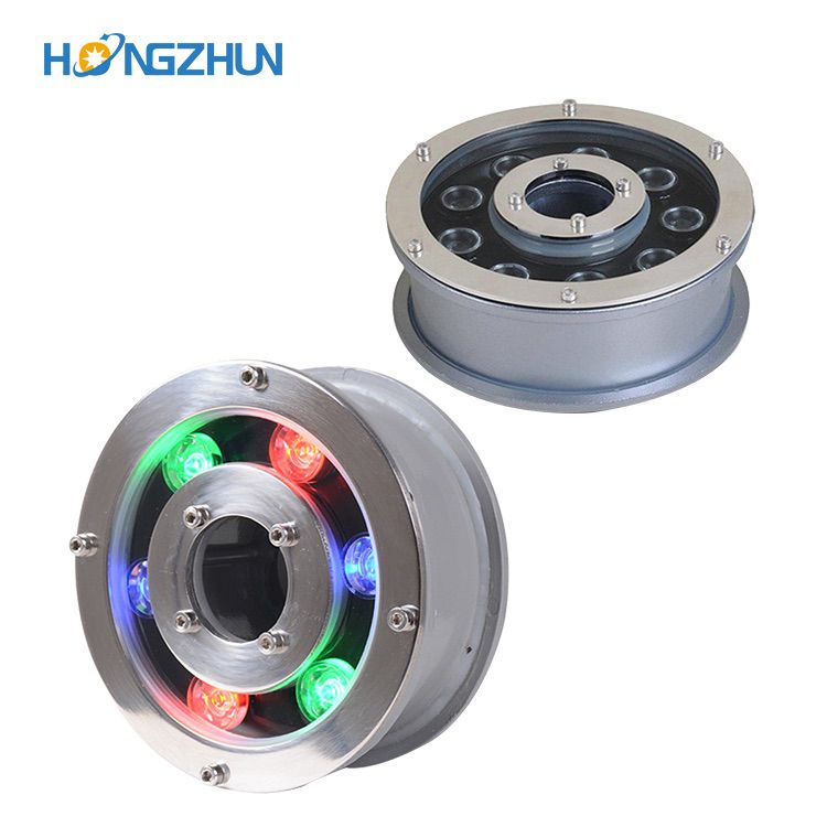 Hot sale fountain decoration ip68 stainless steel 304 outdoor waterproof IP68 9w 12w 15w 18w led underwater fishing light