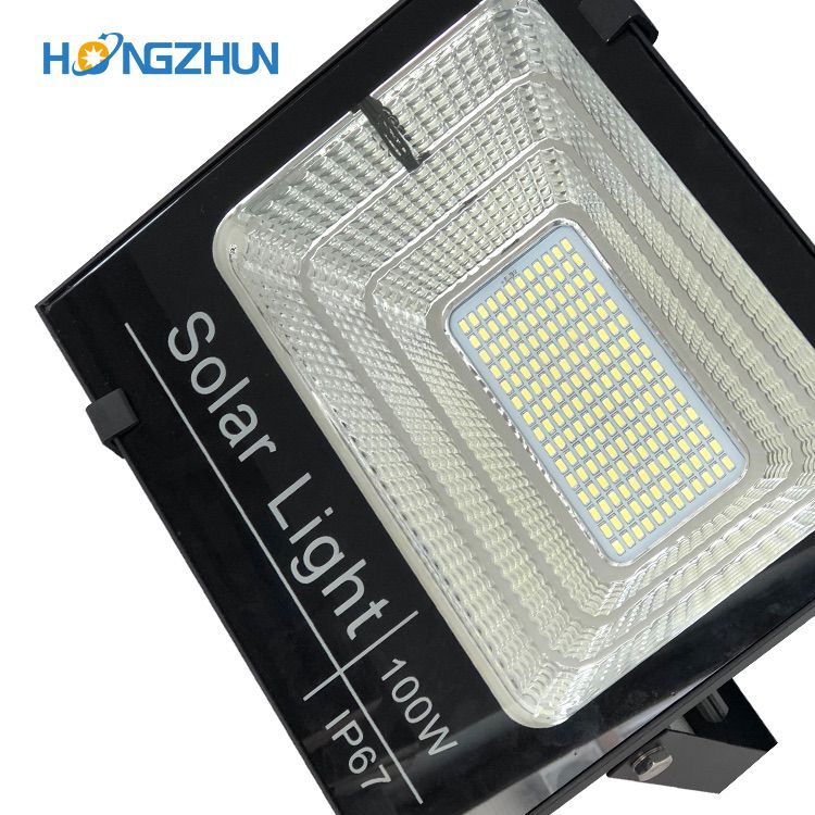 solar panel flood light high lumen outdoor lighting waterproof IP67 aluminum 25 40 60 100 200 watt solar led floodlight