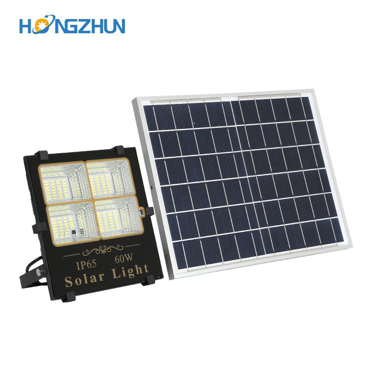 Solar energy system manufacturer 60W modern outdoor IP67 high brightness led solar flood lights