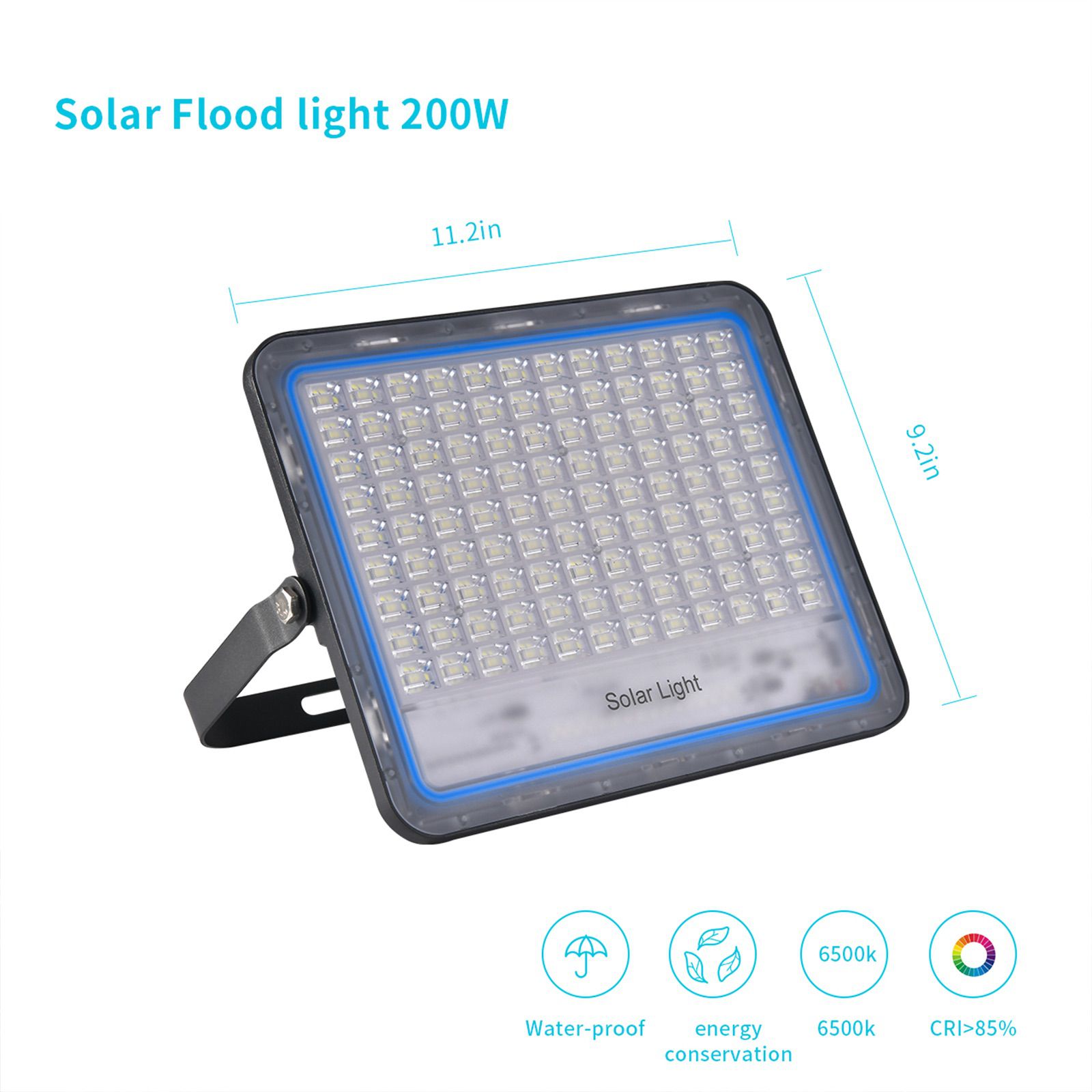 Rechargeable Floodlight Remote Control 50w 100w 150w 200w Solar LED Flood Light