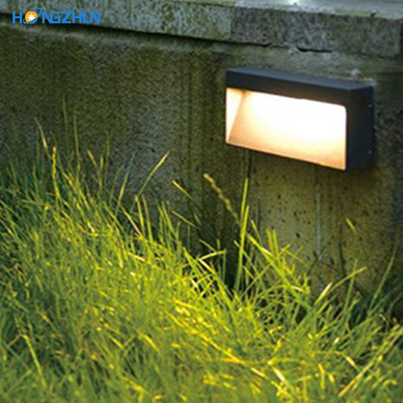 Outdoor recessed led step light IP65 wall lamp