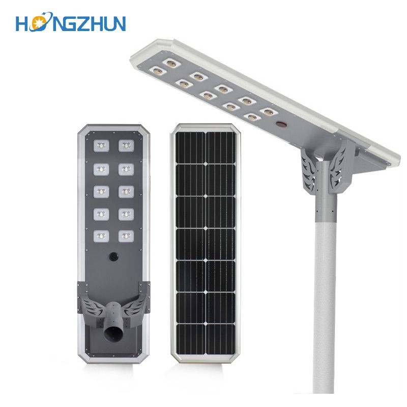 80w supper bright die-cast aluminum integrated solar LED street light