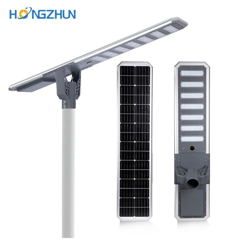 Smart motion sensor outdoor waterproof IP65 integrated all in one led solar street light 80W