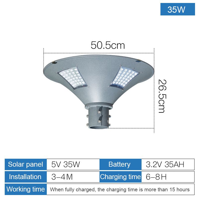 35W Solar LED garden light with light control UFO Solar LED street light