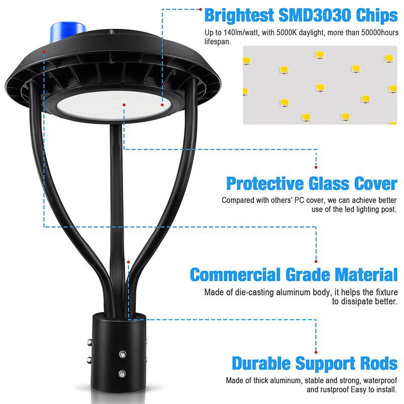 High Brightness SMD3030 LED garden lights with outdoor sensor