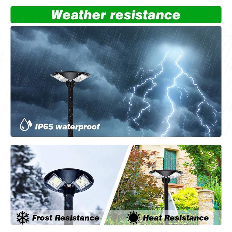 Solar power led garden street lights IP65 outdoor waterproof with dusk to dawm sensor