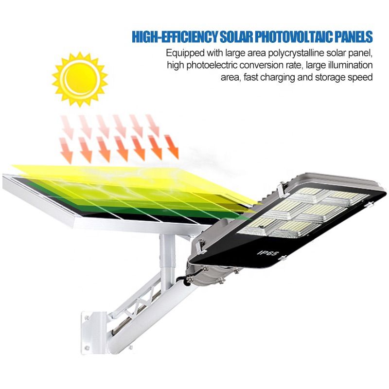 High lumens electrical outdoor die-cast aluminum split solar LED street lights