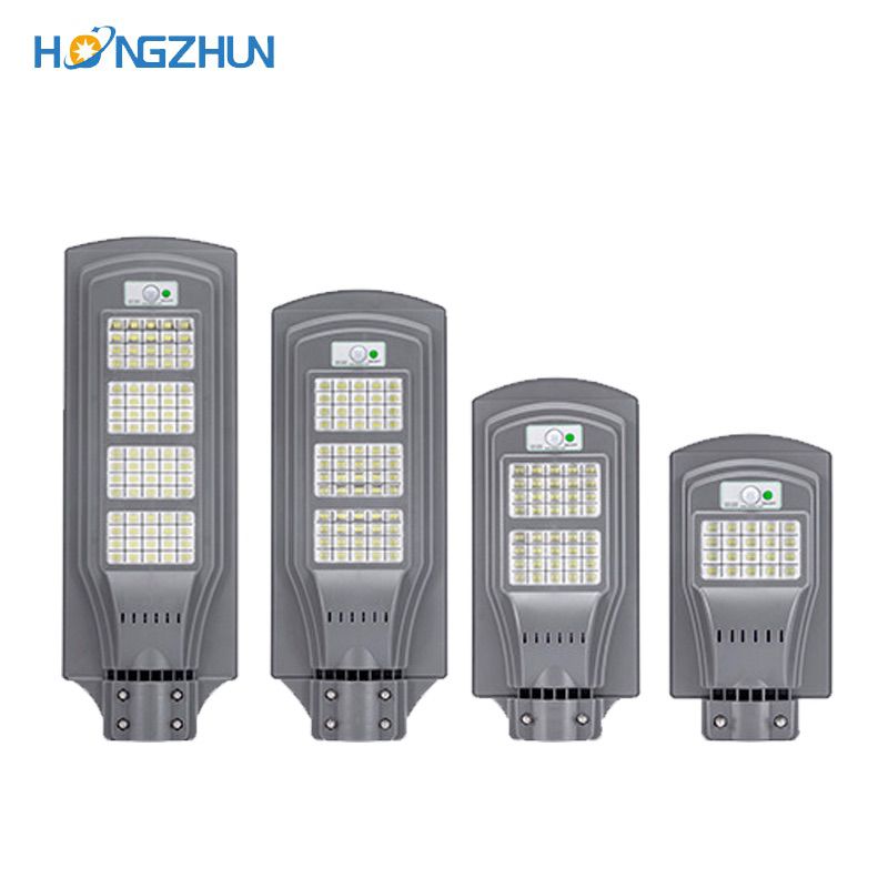 Dusk to dawn motion sensor waterproof solar street lamp monocrystalline panel lighting