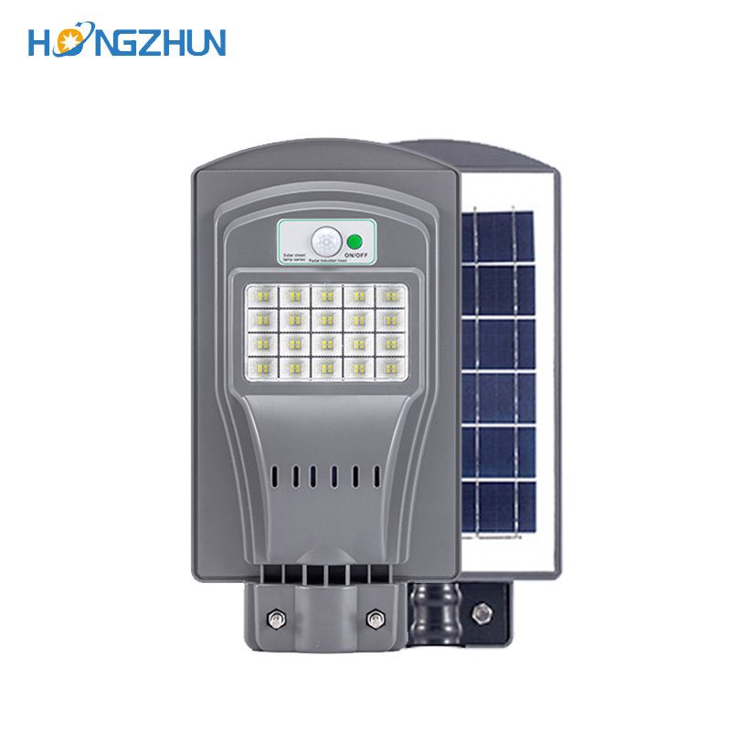 Dusk to dawn motion sensor waterproof solar street lamp monocrystalline panel lighting