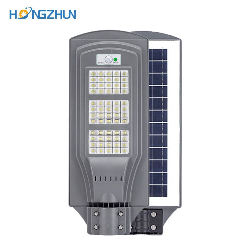 Dusk to dawn motion sensor waterproof solar street lamp monocrystalline panel lighting