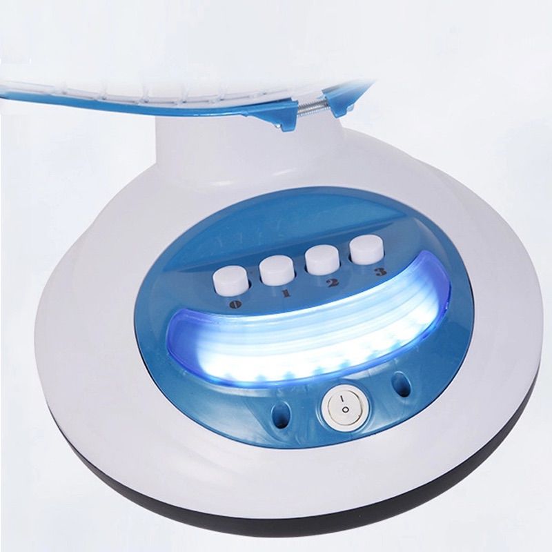 12 inch solar charging floor fan AC/DC lithium battery with led night light
