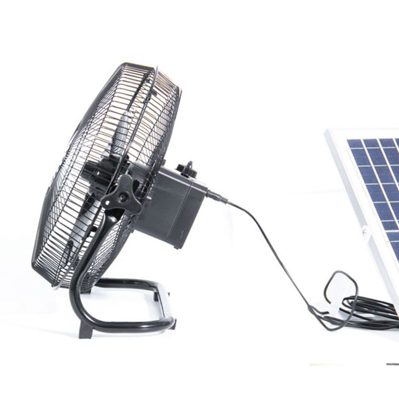 12 inch new solar charging fan industrial household large wind battery outdoor portable solar fan