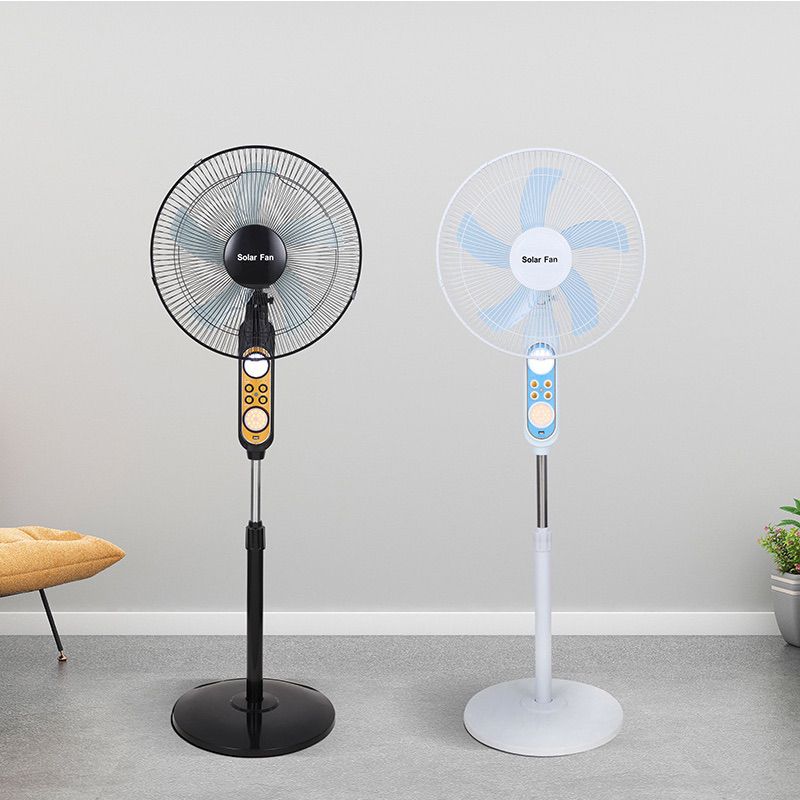 Factory direct sale high power solar portable charging fan solar fan with usb charging and night light