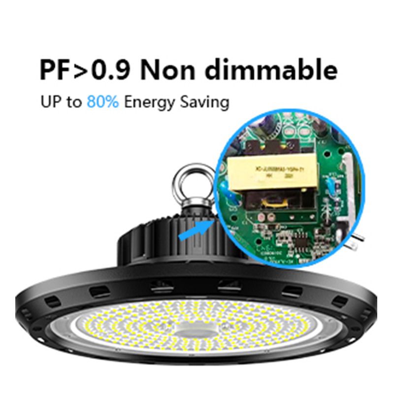 200W UFO LED High Bay Light Industrial Commercial Lighting For Garage Warehouse