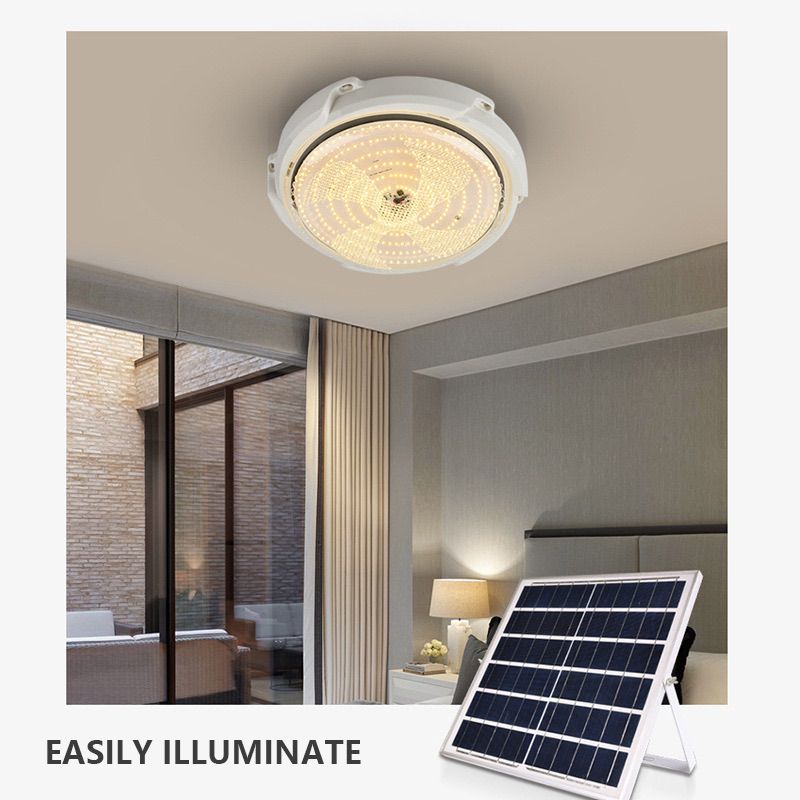 High Power 100w 120w Cold White Remote Control Led Solar Ceiling Light Indoor House