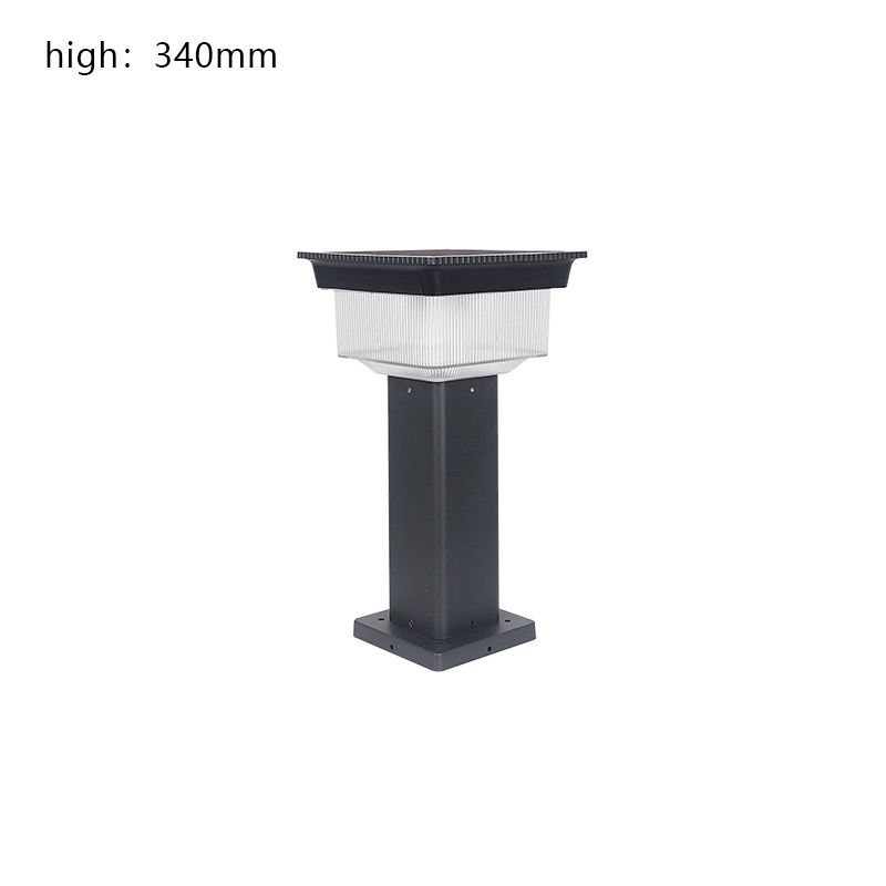 Square LED Outdoor Water Solar Pillar Head Light 5W Park Community Courtyard Square Solar Lawn Light