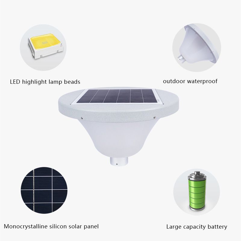 LED Solar Outdoor Garden Light 25W Circular Community Park Scenic Garden Street Lighting Solar Street Light