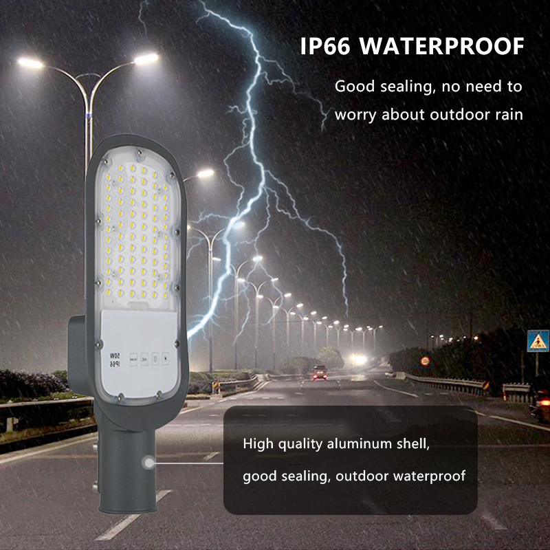 High Brightness Led Street Light Outdoor Waterproof Road Construction 50w Integrated Road Lamp