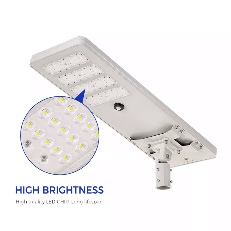 Outdoor Solar Street Light Aluminum All In One Waterproof  Outdoor IP65 100W 150W 200W 250W LED Solar Street Light