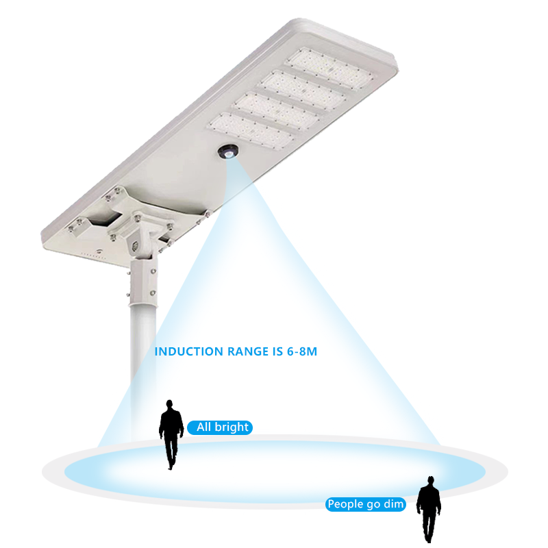 Outdoor Solar Street Light Aluminum All In One Waterproof  Outdoor IP65 100W 150W 200W 250W LED Solar Street Light