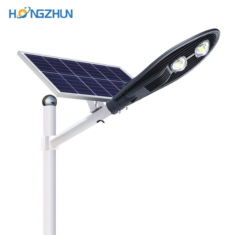 New rural LED integrated human body induction super bright high-power street lamp 100W solar street light