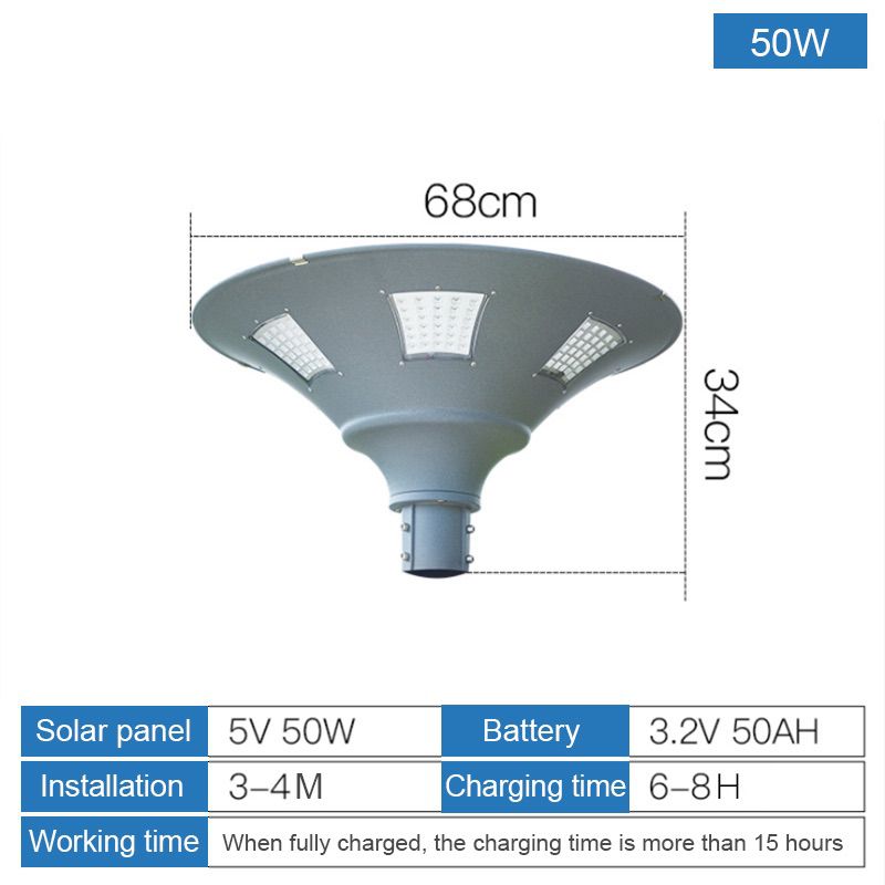 Outdoor waterproof 3m community park solar garden lamp