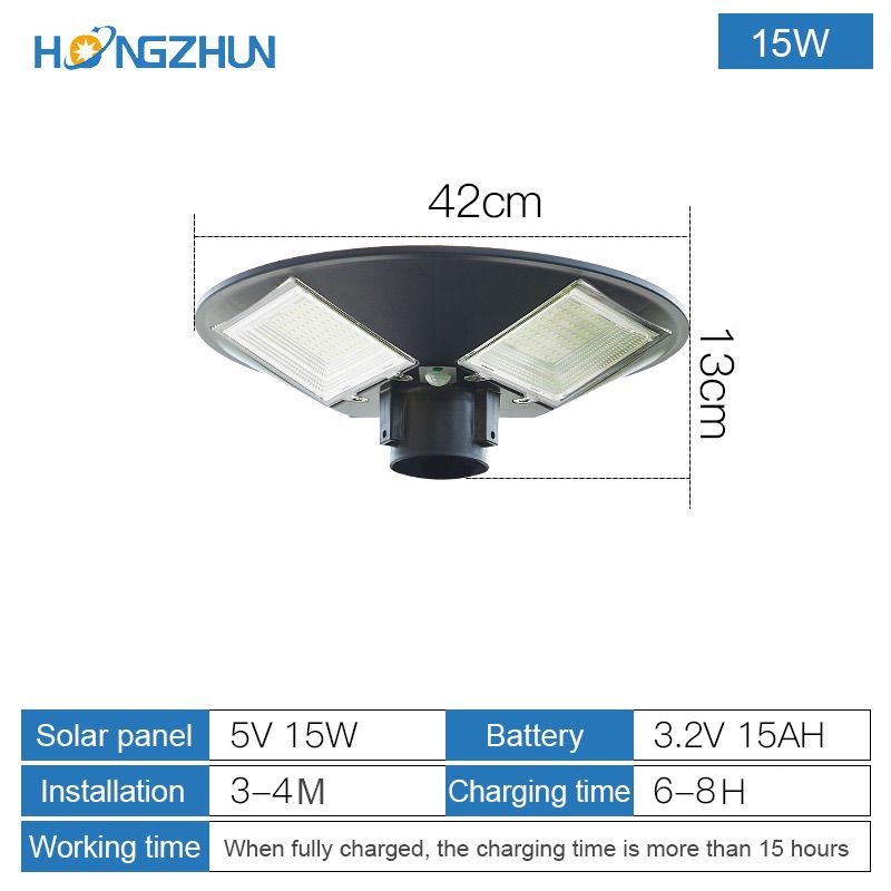 Outdoor waterproof 3m community park solar garden lamp