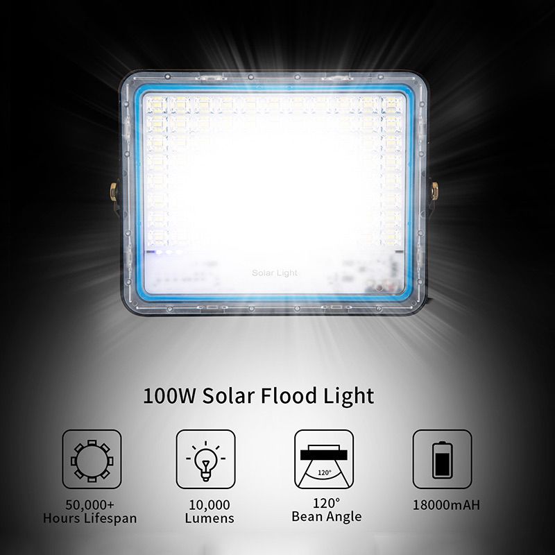 Led solar floodlight outdoor from dusk to dawn