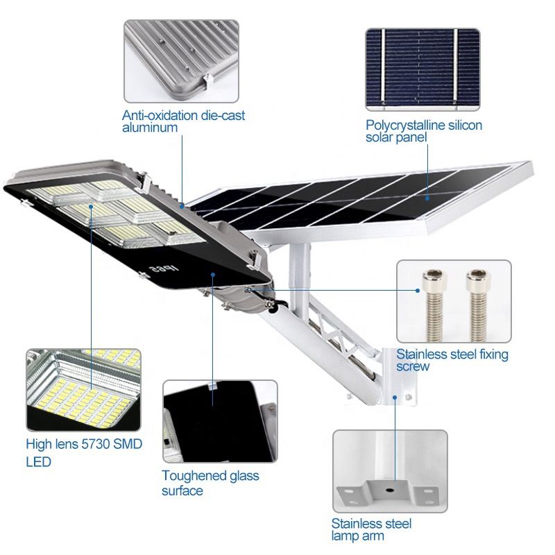 Outdoor waterproof of solar integrated inductive street lamp