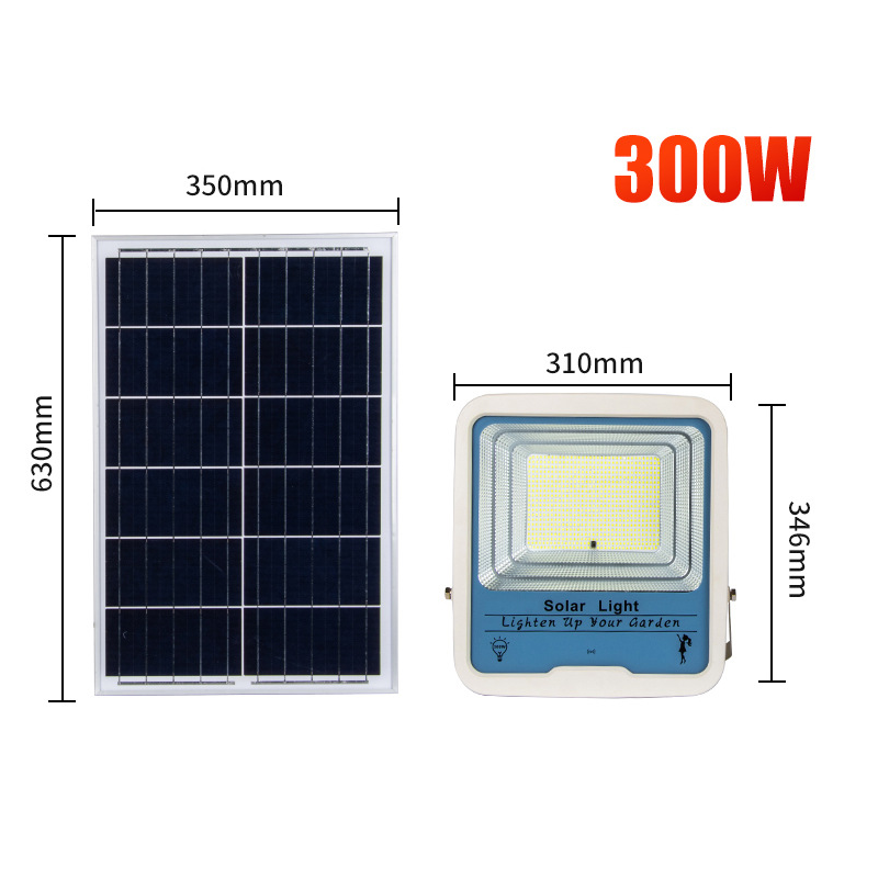 Stadiums LED Flood Light IP65 Waterproof Timing Remote Controller 100W Solar Flood Light